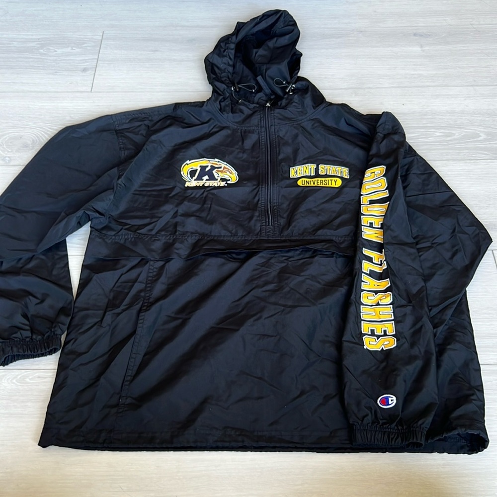 Champion Kent State rain jacket/wind breaker - large